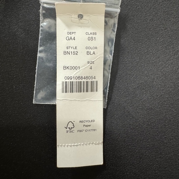 NWT J. Crew Winter Garden Cocktail Dress Bell Sleeves Black Silky Size 4 $138 - Picture 4 of 12